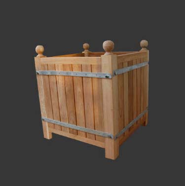 Caisses à Oranger en Acacia 75x75 peint