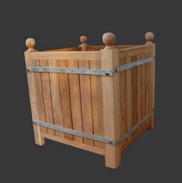 Caisses à Oranger en Acacia 95x95 peint