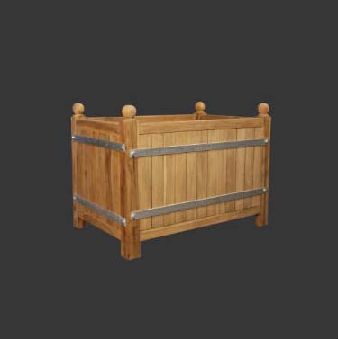 Caisses à Oranger en Acacia rectangulaire 65x100 peint