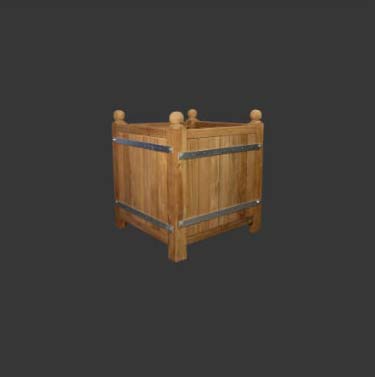 Caisses à Oranger en Teck 45x45 peint