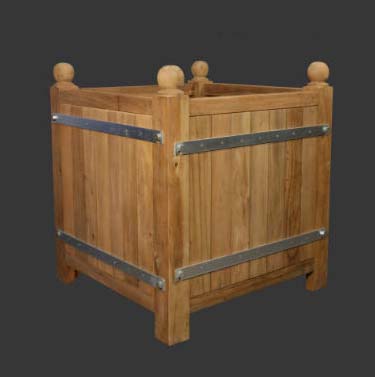 Caisses à Oranger en Teck 120x120 peint